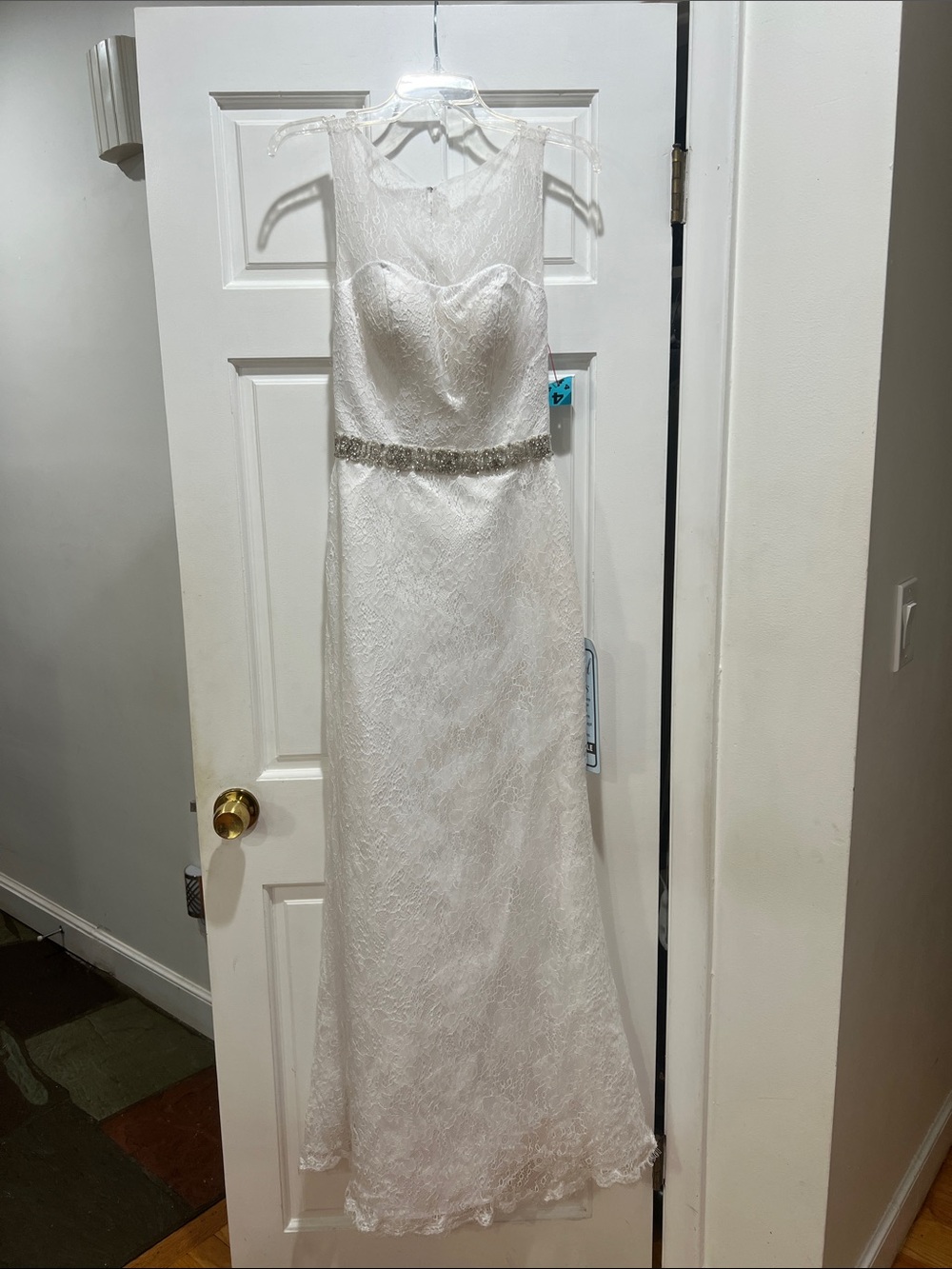 DaVinci Ivory Lace Bridal Gown with Beaded Waist